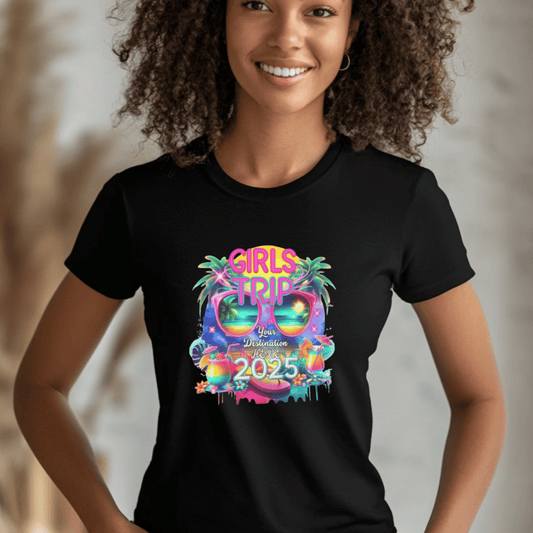 Girls Trip Unisex Heavy Cotton Tee - 2025 Vacation Vibes