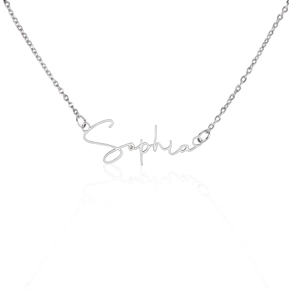 Signature Sign Necklace