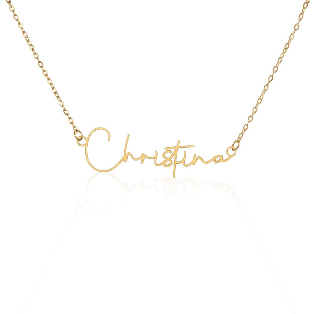 Signature Sign Necklace