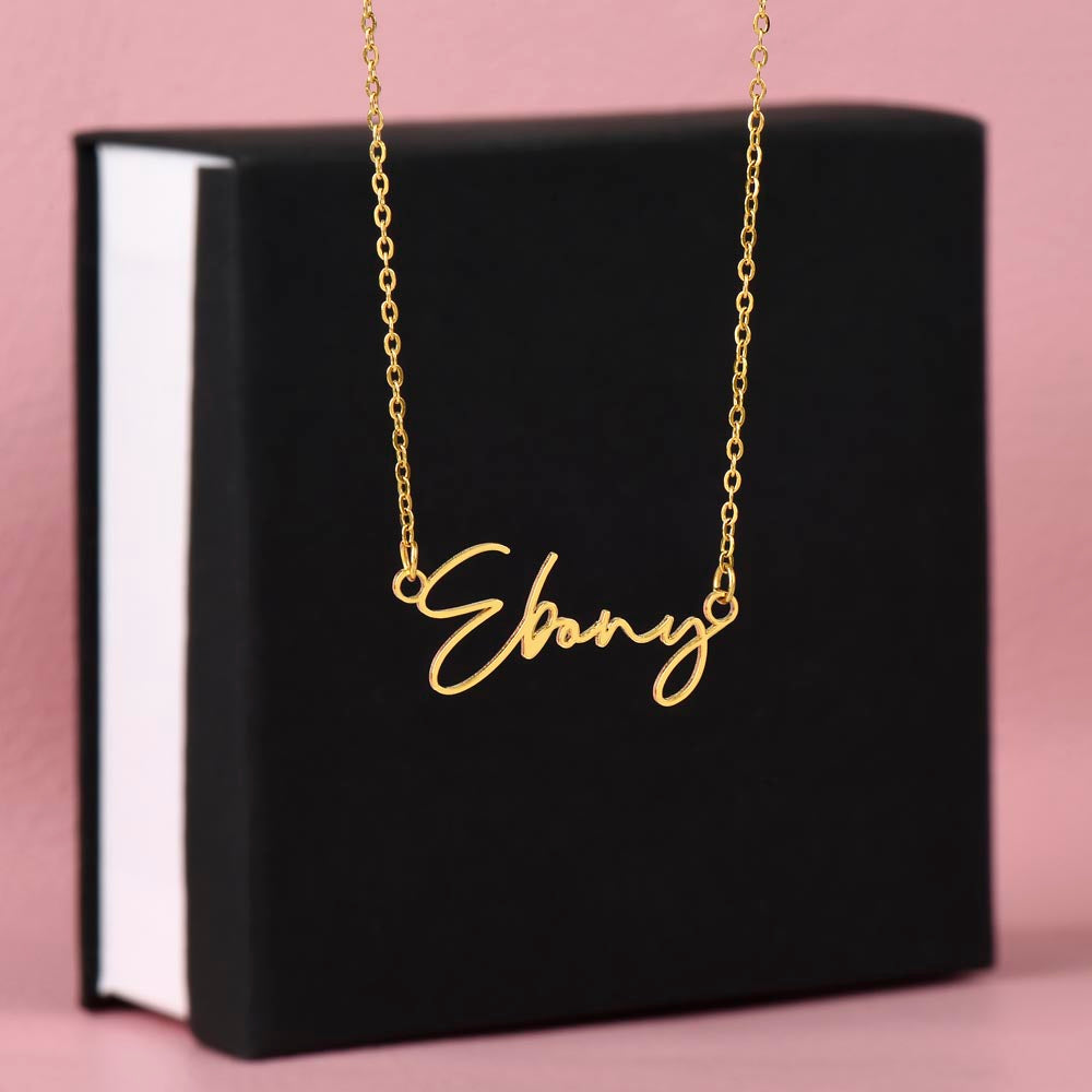 Signature Sign Necklace