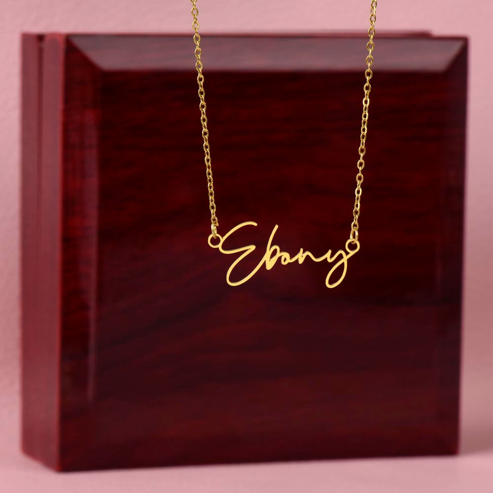 Signature Sign Necklace