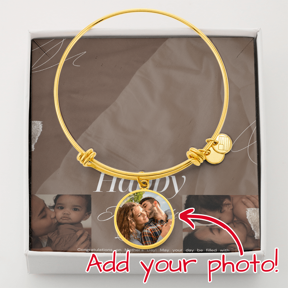 Luxury Circle Bangle with any picture upload of your choice.